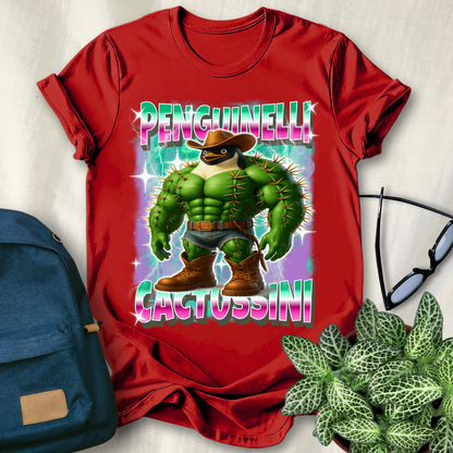 Penguinelli Cactussini Italian Brainrot T-Shirt