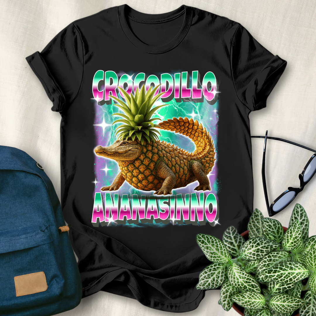Crocodillo Ananasinno Italian Brainrot T-Shirt