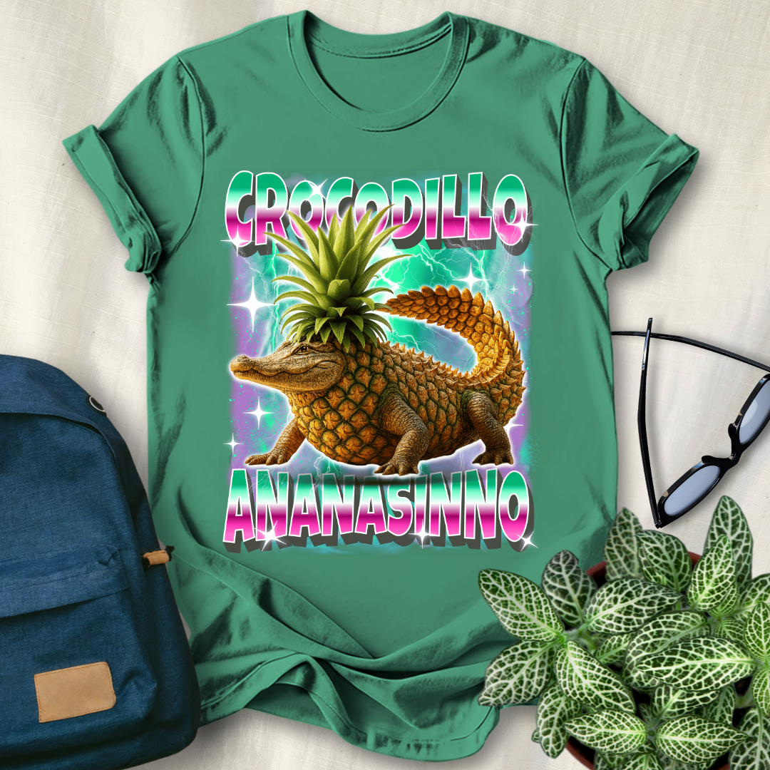 Crocodillo Ananasinno Italian Brainrot T-Shirt