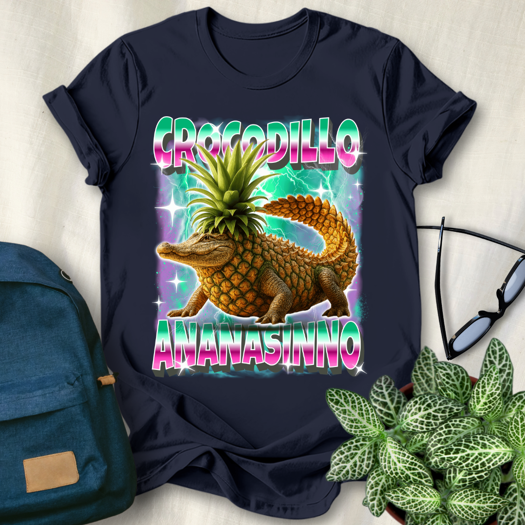 Crocodillo Ananasinno Italian Brainrot T-Shirt