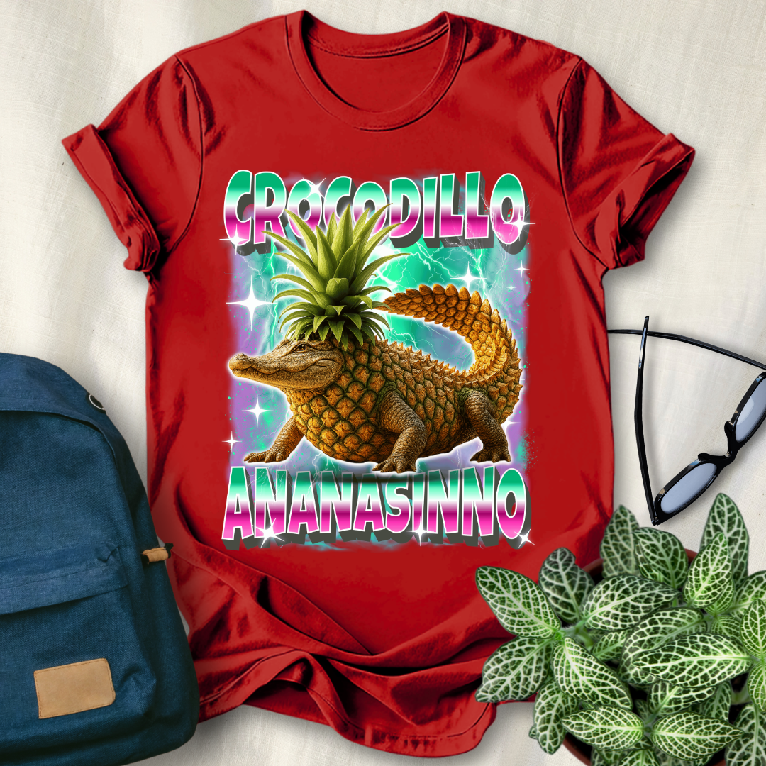 Crocodillo Ananasinno Italian Brainrot T-Shirt