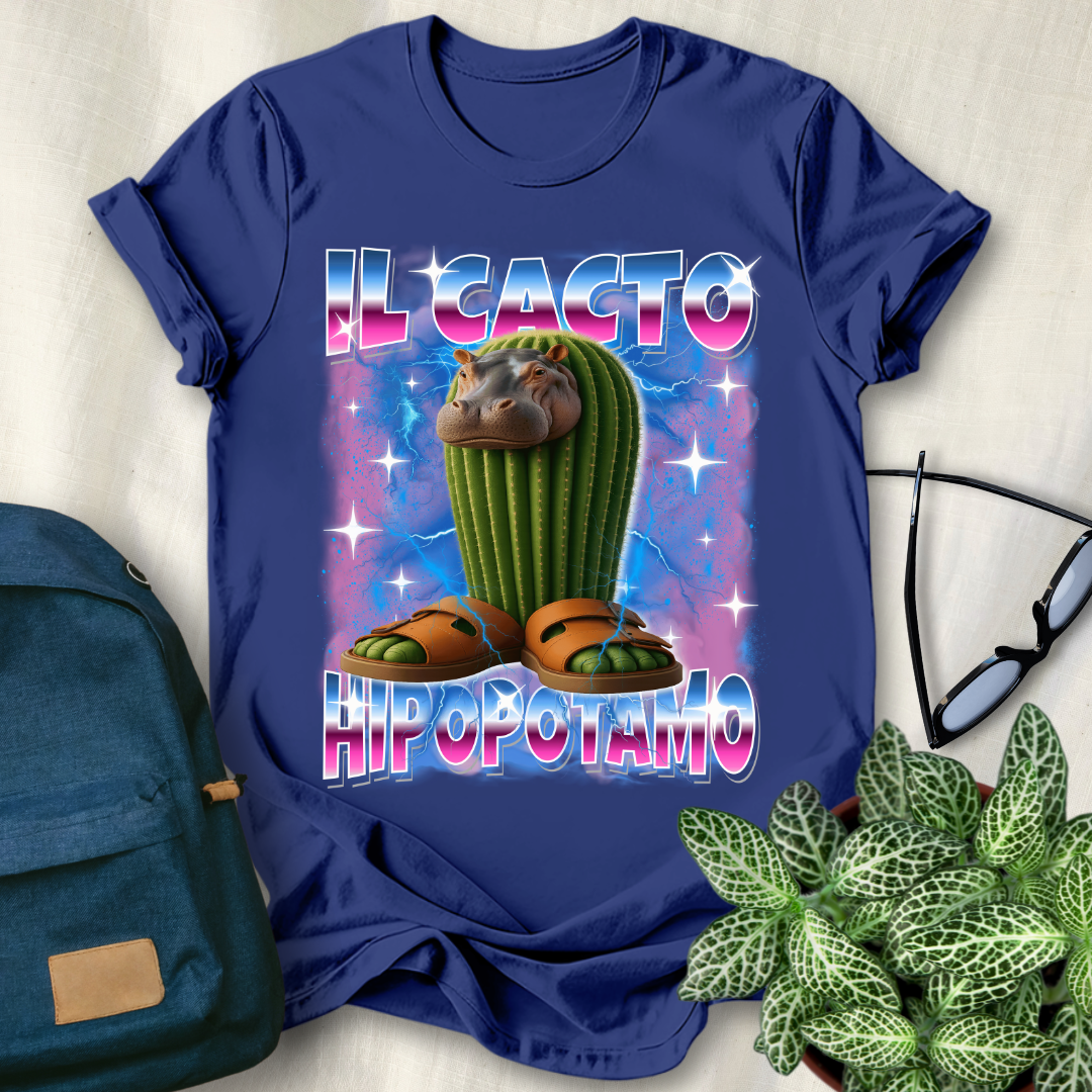 Il Cacto Hipopotamo Italian Brainrot T-Shirt