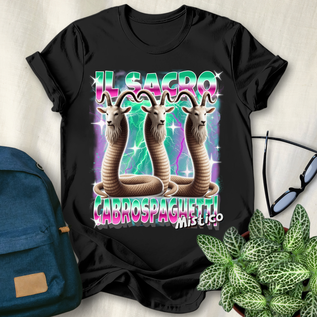 Il Sacro Cabrospaghetti Mistico Italian Brainrot T-Shirt