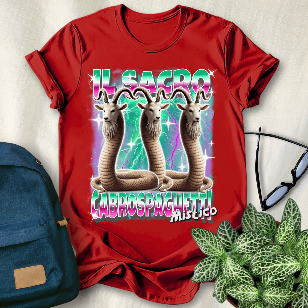 Il Sacro Cabrospaghetti Mistico Italian Brainrot T-Shirt