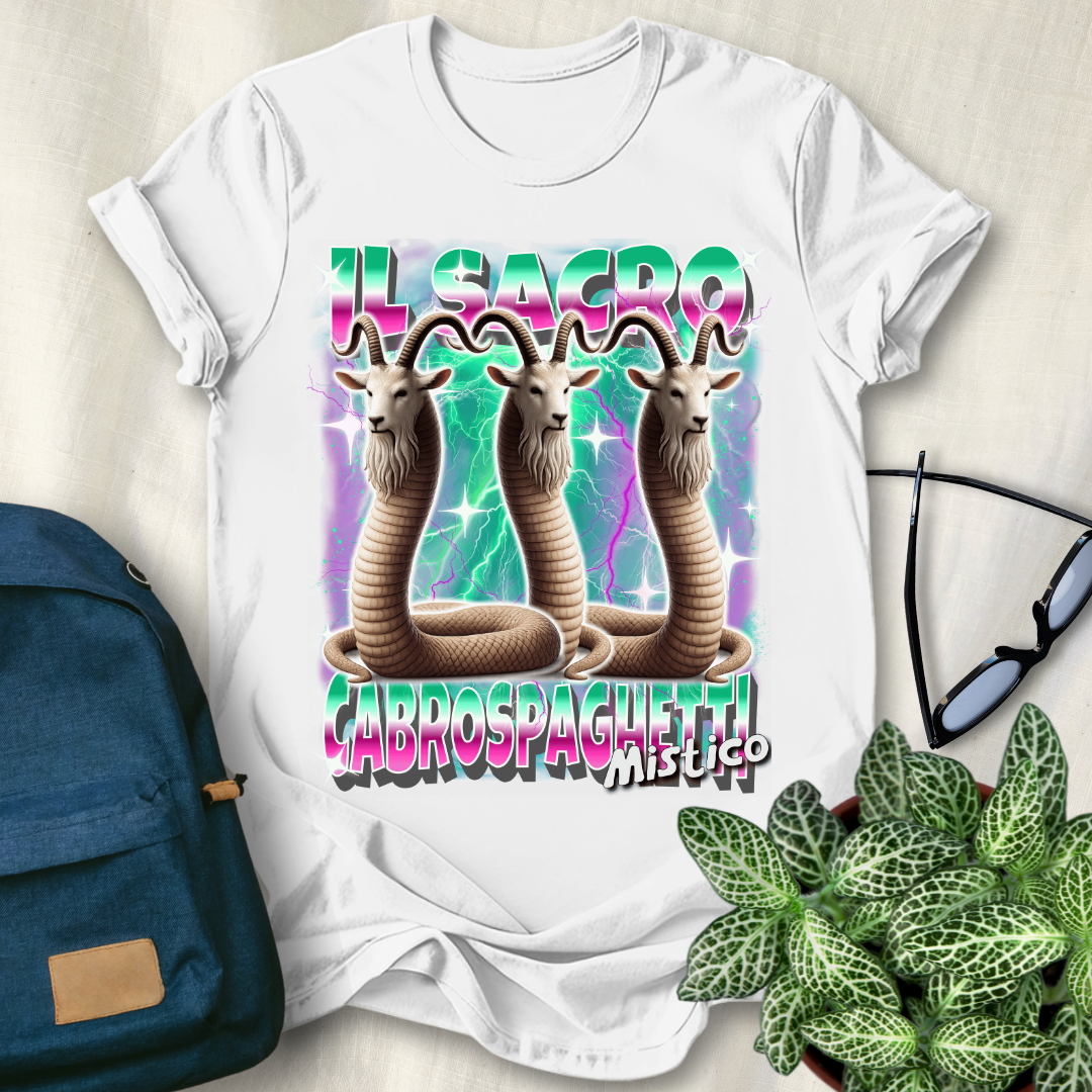 Il Sacro Cabrospaghetti Mistico Italian Brainrot T-Shirt