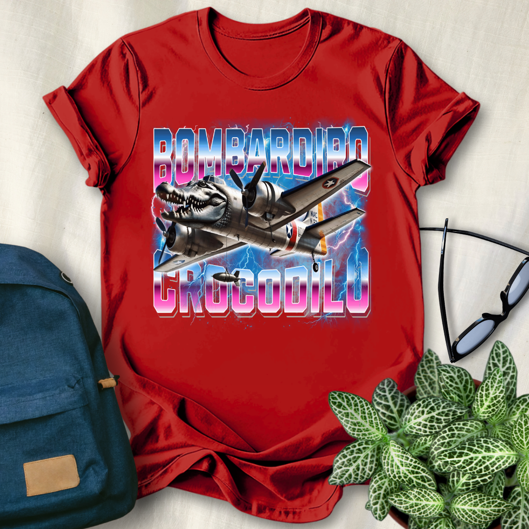 Bombardiro Crocodilo Italian Brainrot T-Shirt