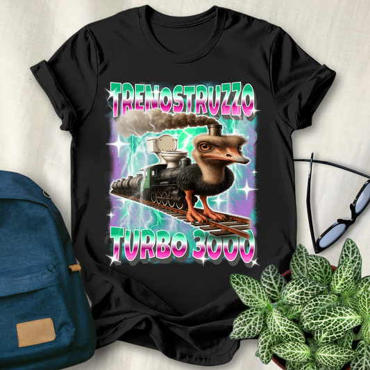 Trenostruzzo Turbo 3000 Italian Brainrot T-Shirt