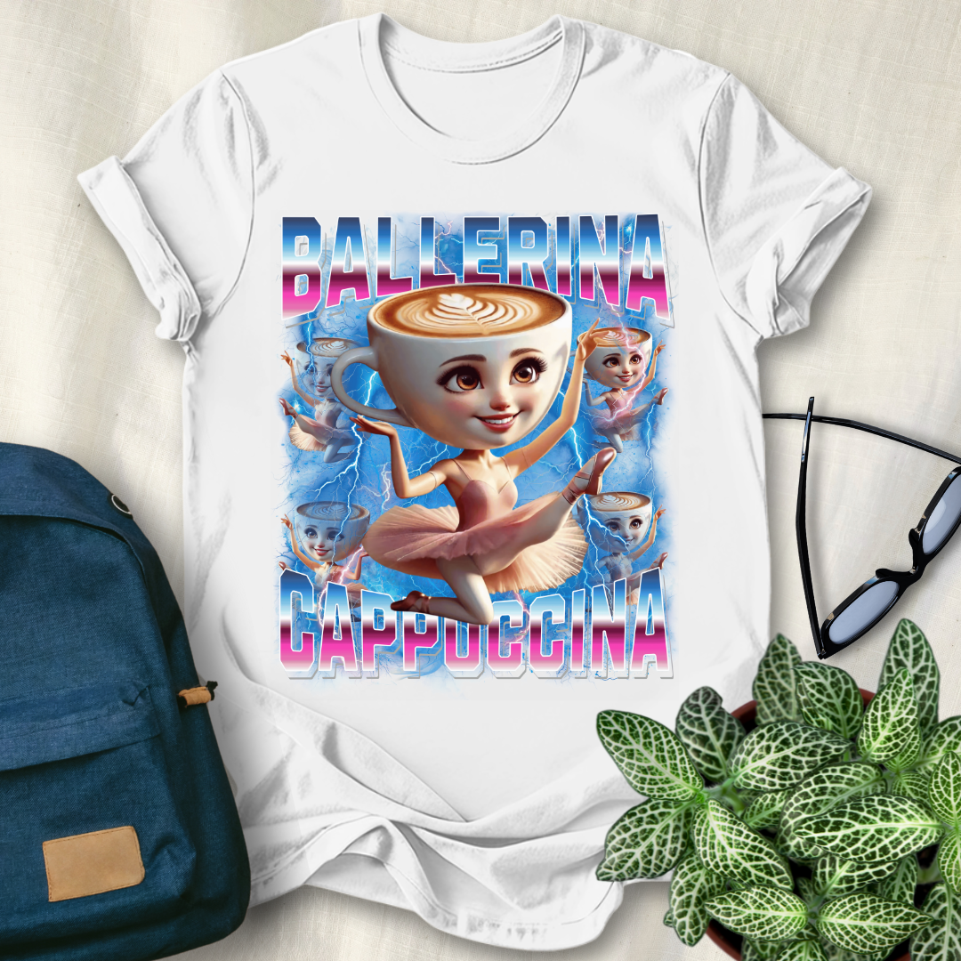 Ballerina Cappuccina Italian Brainrot T-Shirt