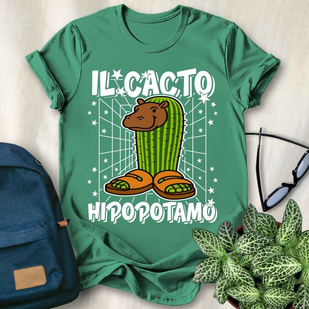 Il Cacto Hipopotamo Italian Brainrot T-Shirt