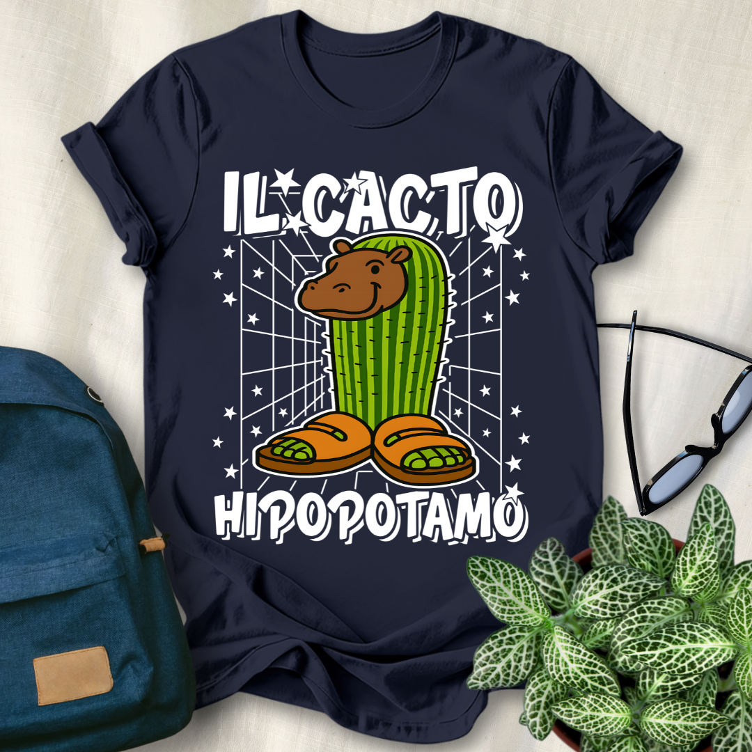 Il Cacto Hipopotamo Italian Brainrot T-Shirt