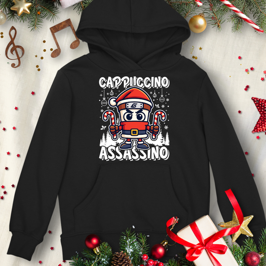 Cappuccino Assassino Italian Brainrot Christmas Hoodie