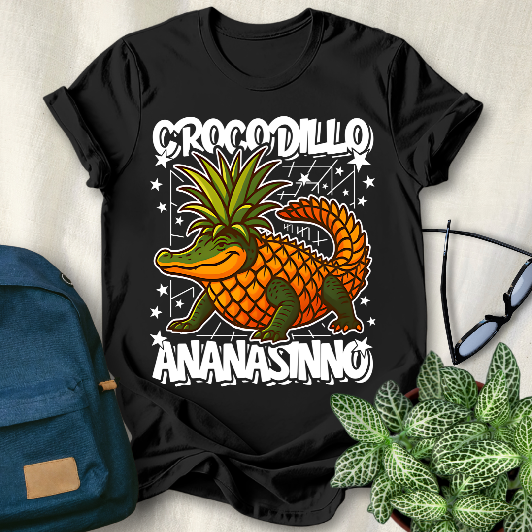Crocodillo Ananasinno Italian Brainrot T-Shirt