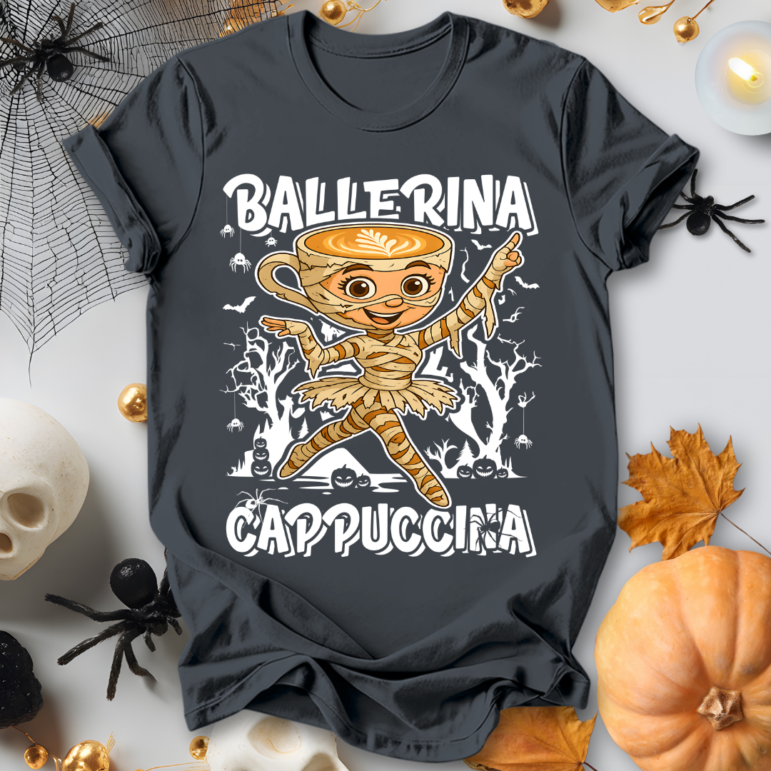 Ballerina Cappuccina Italian Brainrot Halloween T-Shirt