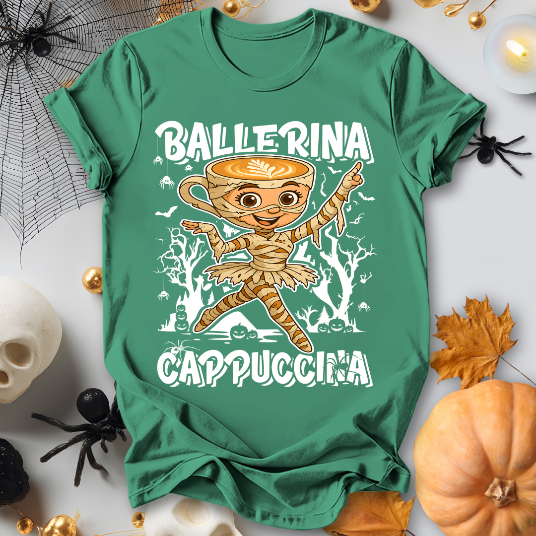 Ballerina Cappuccina Italian Brainrot Halloween T-Shirt