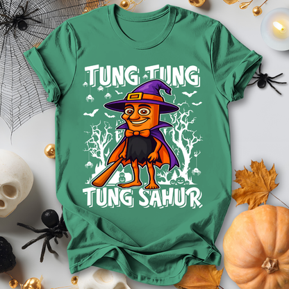 Tung Tung Tung Sahur Italian Brainrot Halloween Wizard T-Shirt