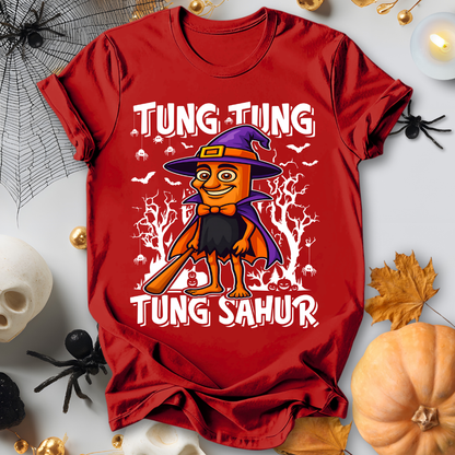 Tung Tung Tung Sahur Italian Brainrot Halloween Wizard T-Shirt