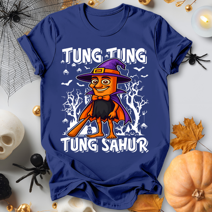 Tung Tung Tung Sahur Italian Brainrot Halloween Wizard T-Shirt