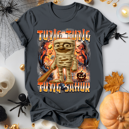 Tung Tung Tung Sahur Halloween Italian Brainrot T-Shirt