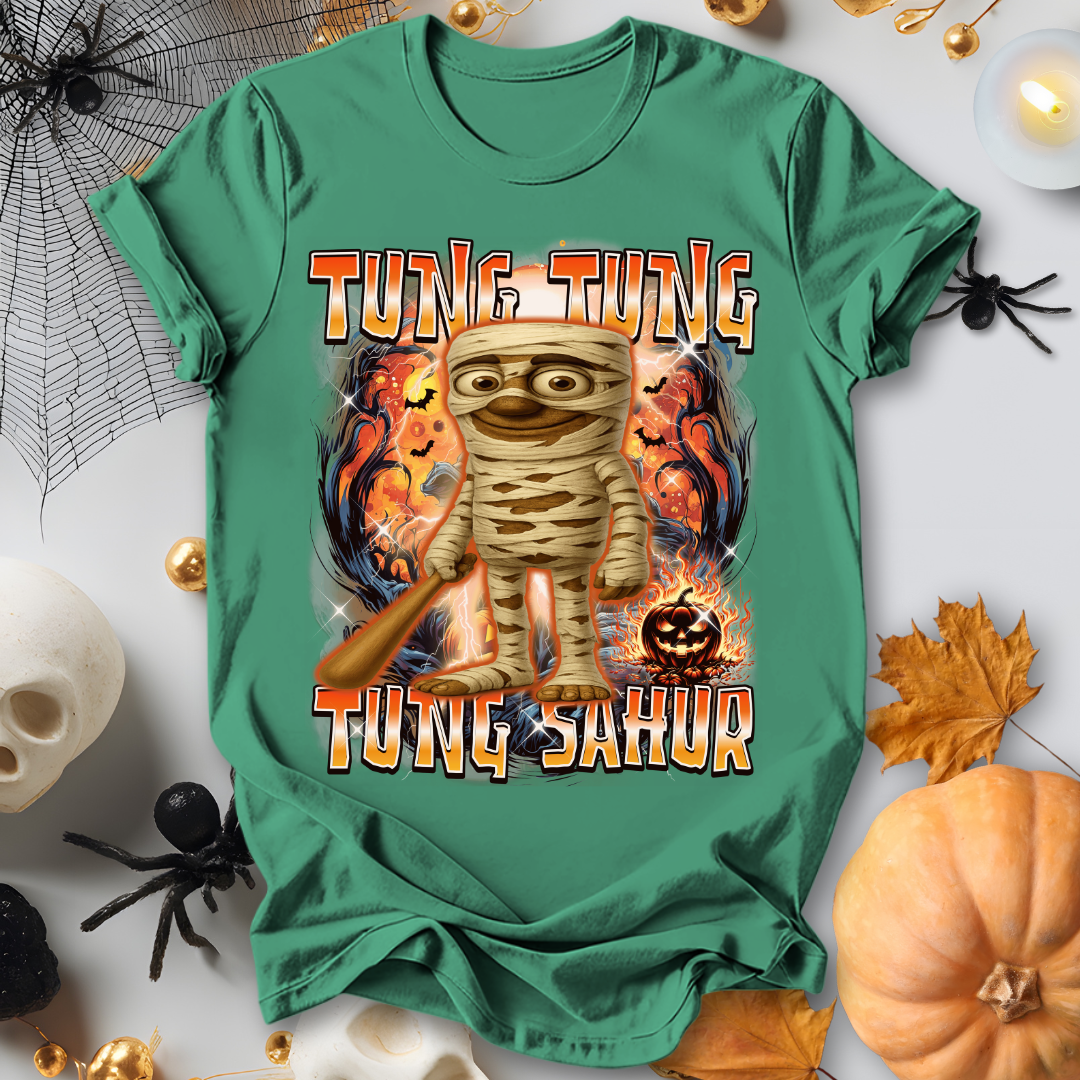 Tung Tung Tung Sahur Halloween Italian Brainrot T-Shirt