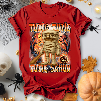 Tung Tung Tung Sahur Halloween Italian Brainrot T-Shirt