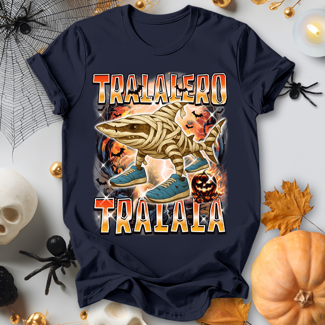 Tralalero Tralala Halloween Italian Brainrot T-Shirt