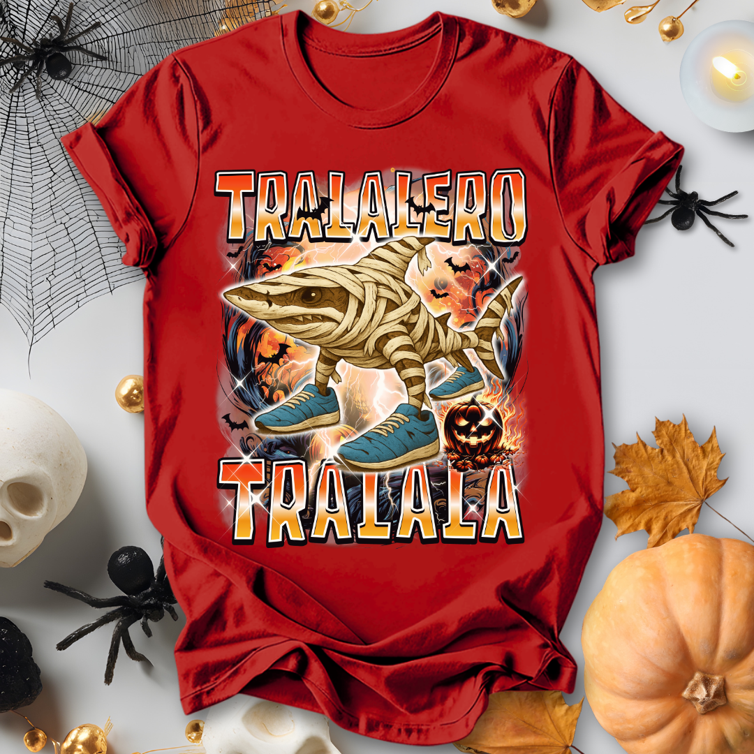 Tralalero Tralala Halloween Italian Brainrot T-Shirt