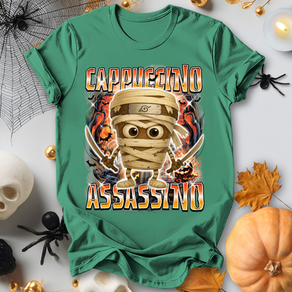 Cappuccino Assassino Halloween Italian Brainrot T-Shirt
