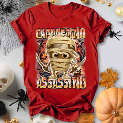 Cappuccino Assassino Halloween Italian Brainrot T-Shirt