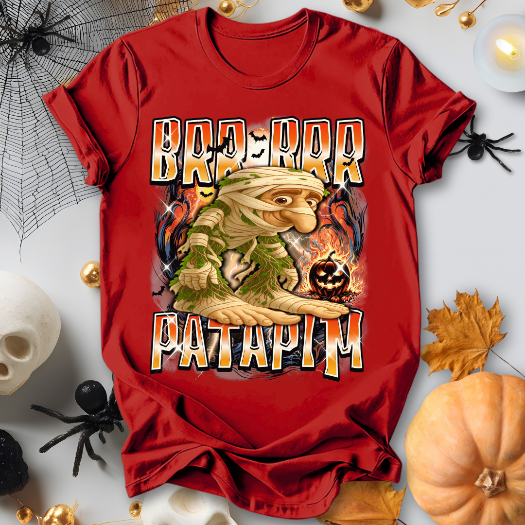 Brr Brr Patapim Halloween Italian Brainrot T-Shirt