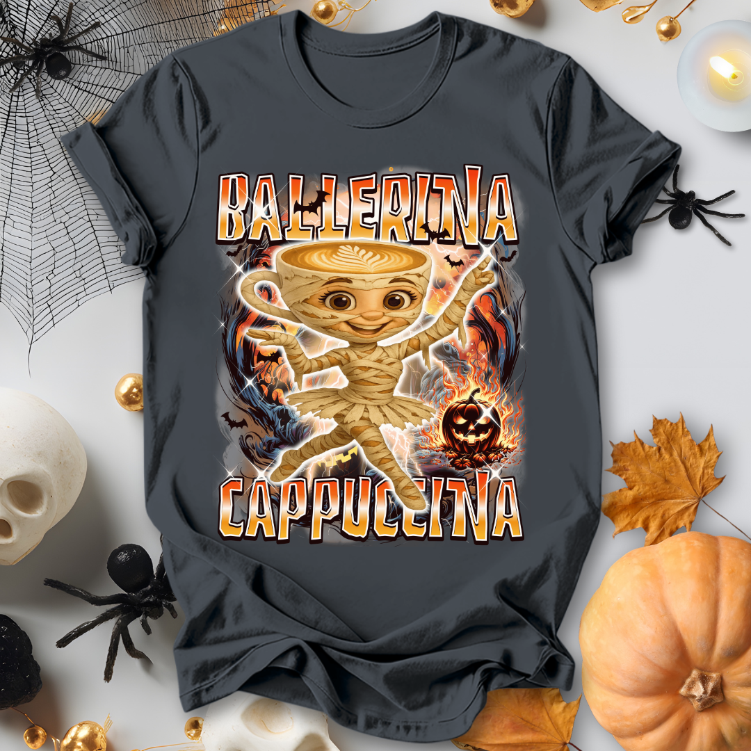 Ballerina Cappuccina Italian Brainrot Halloween T-Shirt