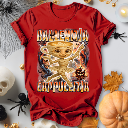 Ballerina Cappuccina Italian Brainrot Halloween T-Shirt