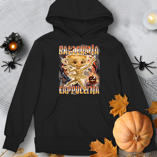 Ballerina Cappuccina Italian Brainrot Halloween T-Shirt Hoodie