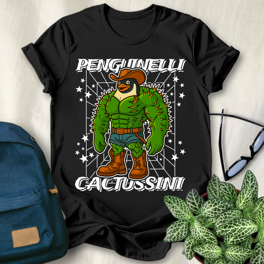 Penguinelli Cactussini Italian Brainrot T-Shirt