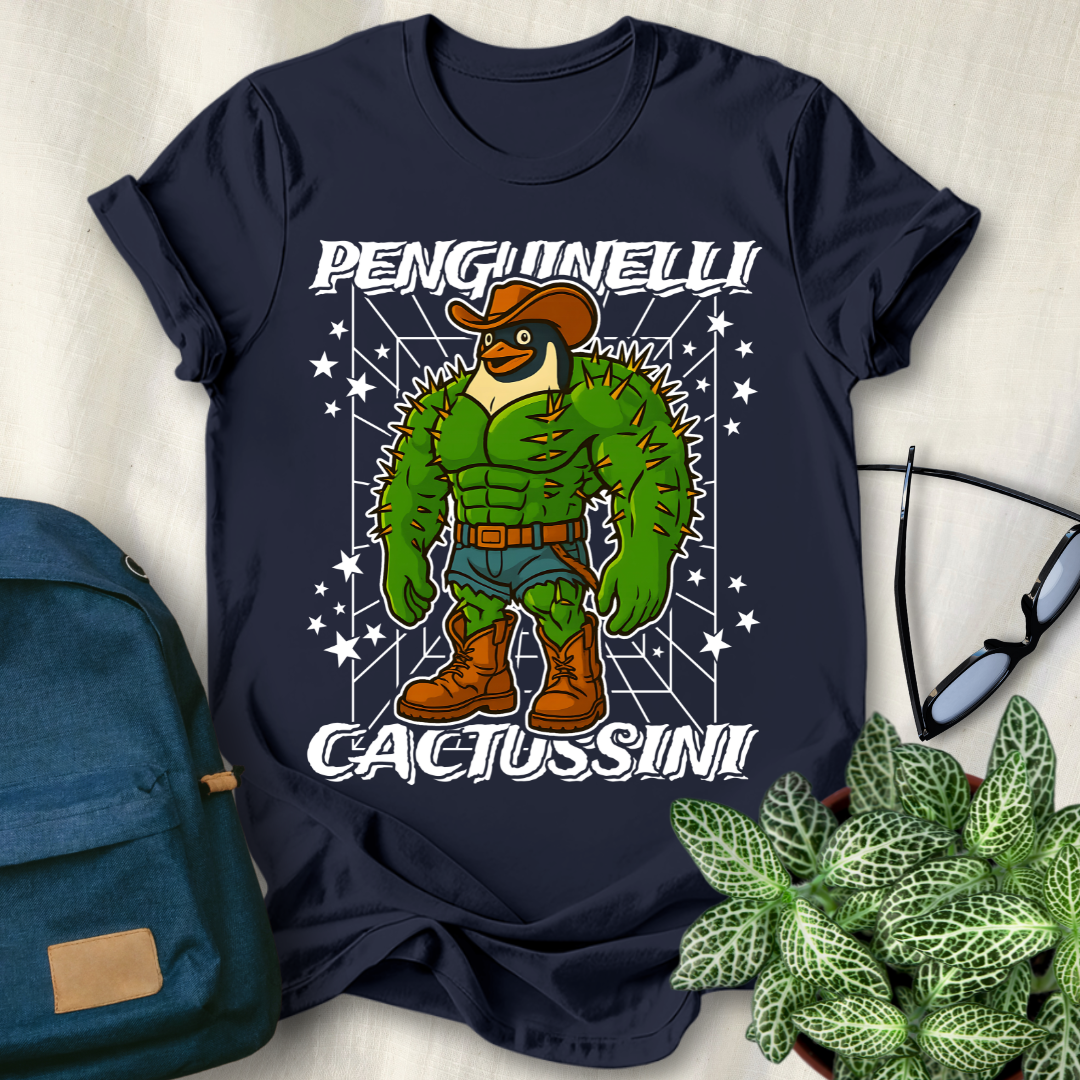 Penguinelli Cactussini Italian Brainrot T-Shirt