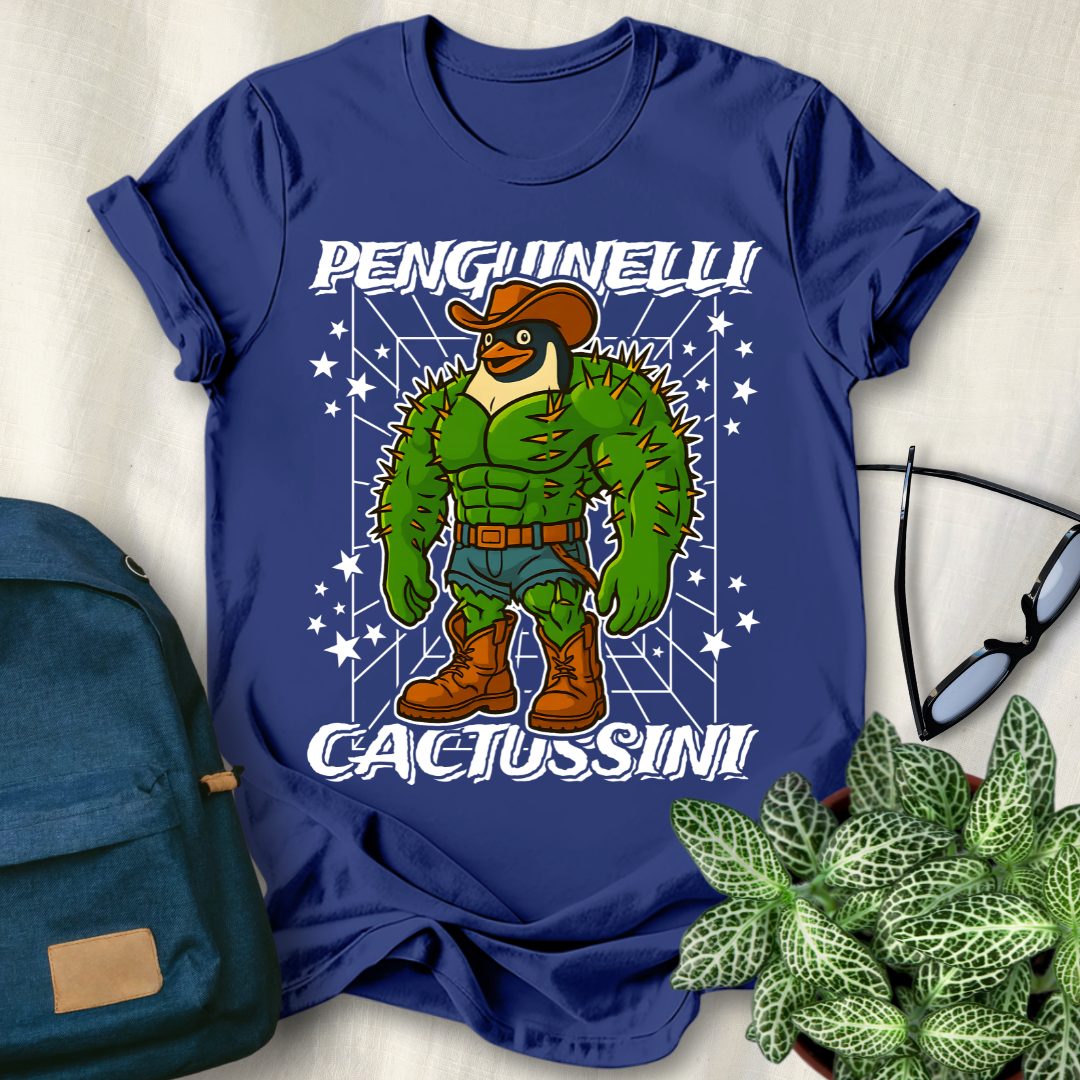 Penguinelli Cactussini Italian Brainrot T-Shirt