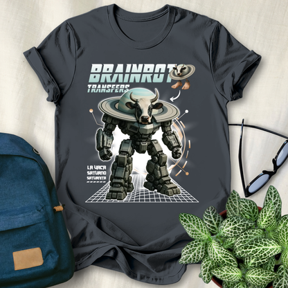 La Vaca Saturno Saturnita Italian Brainrot Robot T-Shirt