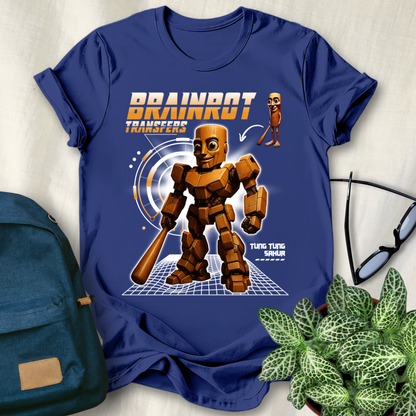 Tung Tung Tung Sahur Italian Brainrot Robot T-Shirt