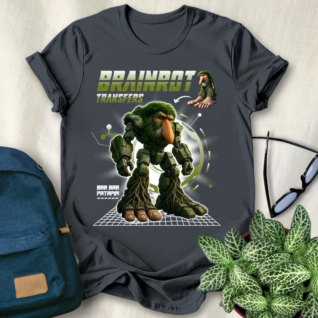 Brr Brr Patapim Italian Brainrot Robot T-Shirt