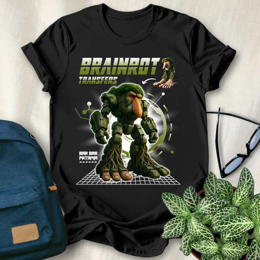 Brr Brr Patapim Italian Brainrot Robot T-Shirt