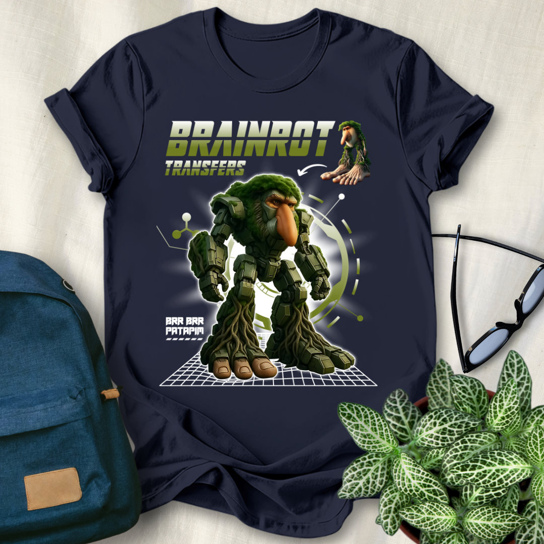 Brr Brr Patapim Italian Brainrot Robot T-Shirt