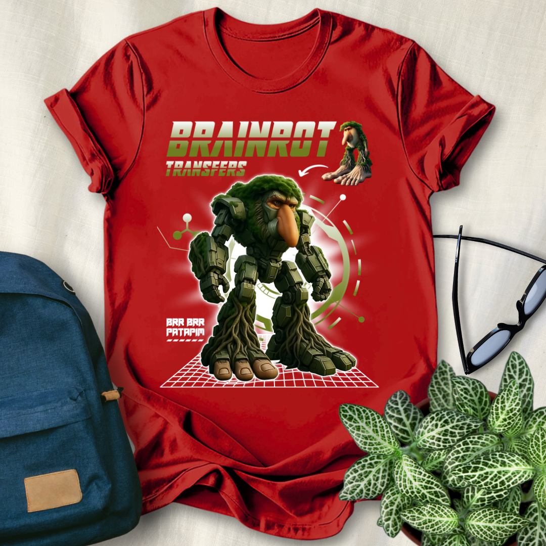 Brr Brr Patapim Italian Brainrot Robot T-Shirt