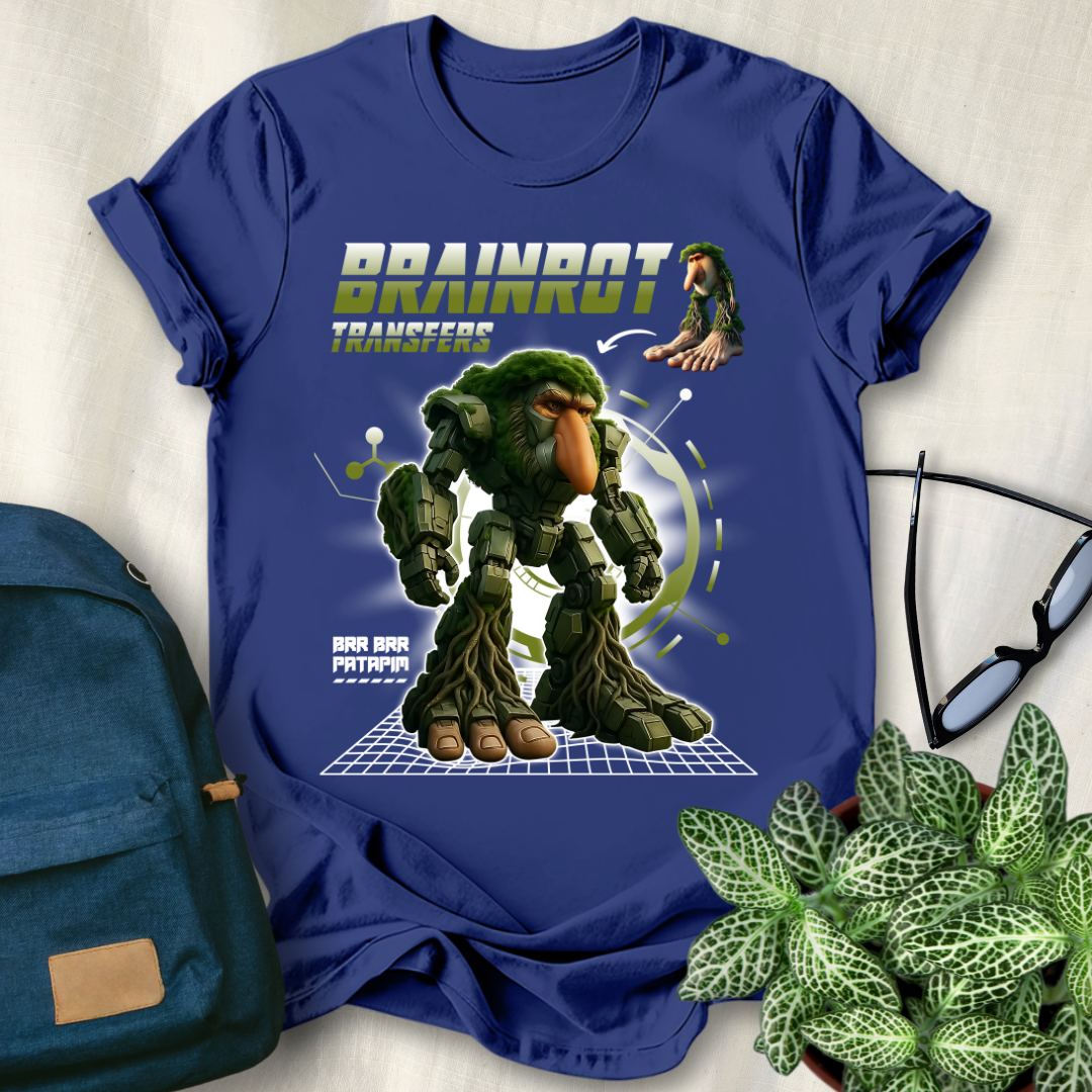 Brr Brr Patapim Italian Brainrot Robot T-Shirt