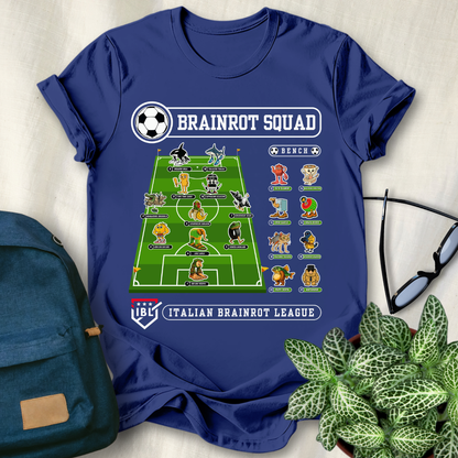 Italian Brainrot Team Soccer Starting Lineup T-Shirt