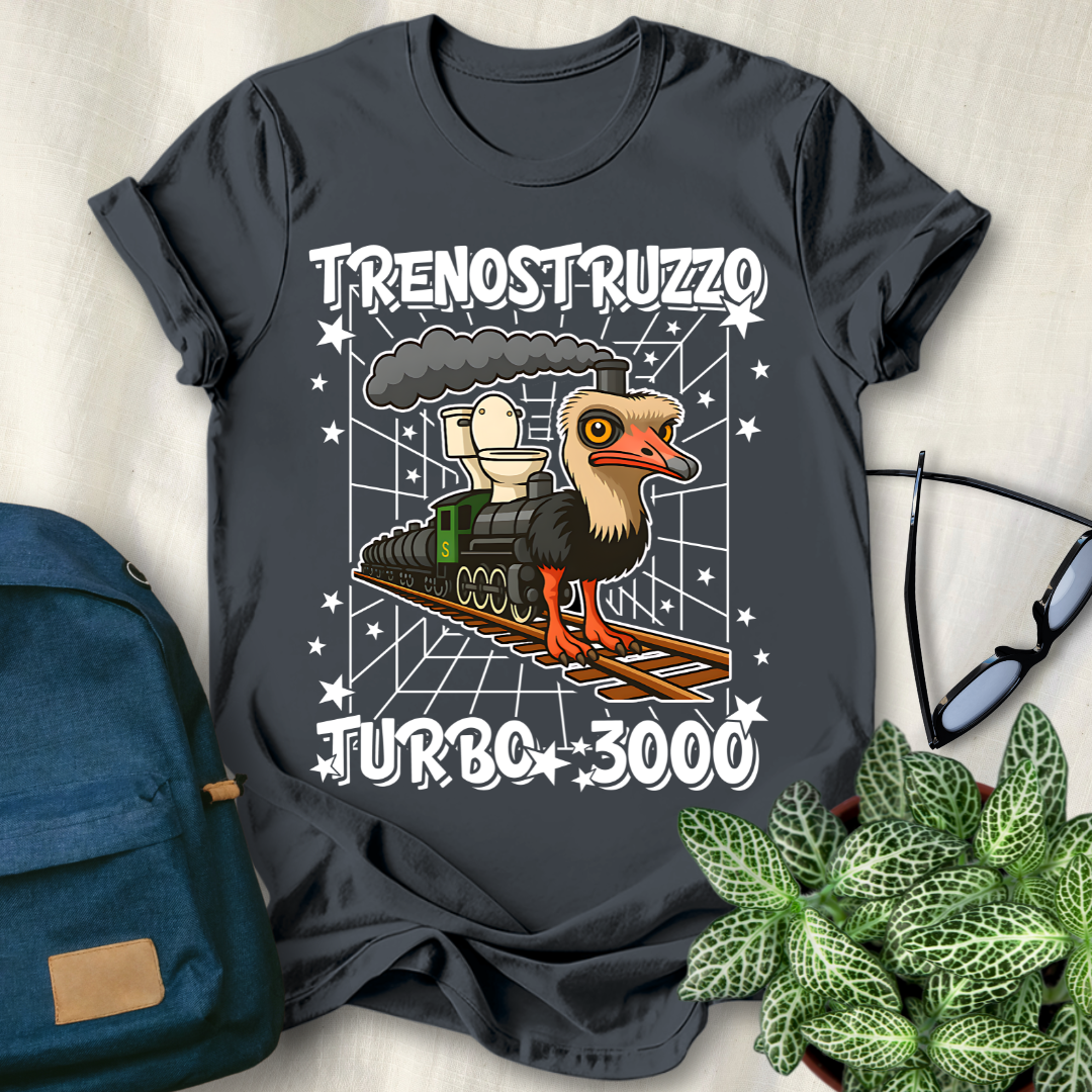 Trenostruzzo Turbo 3000 Italian Brainrot T-Shirt