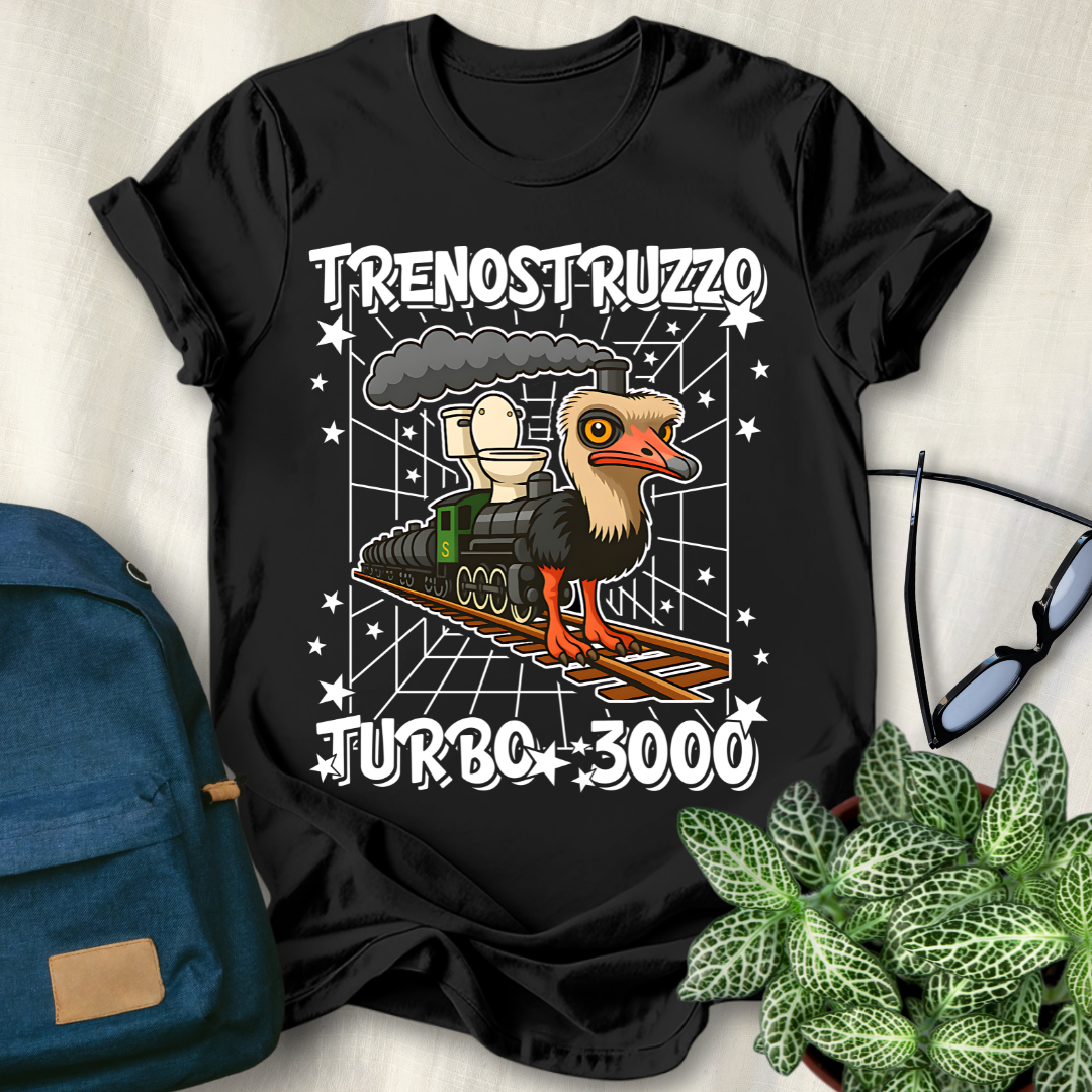 Trenostruzzo Turbo 3000 Italian Brainrot T-Shirt
